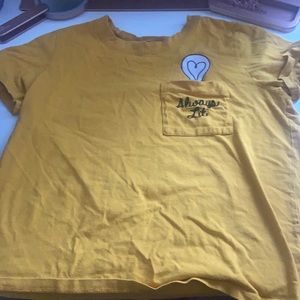 Yellow always lit crop top